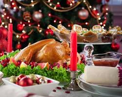 Image of Christmas dinner in Canada