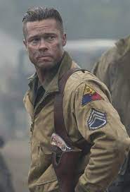 brad pitt fury メンズ ヘアスタイル メンズヘアスタイルフェード ハリウッドスター