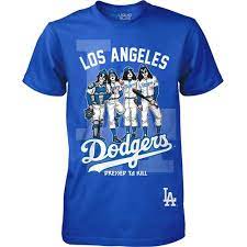 Los Angeles Dodgers Kiss Dressed To Kill Tie Dye T Shirt Tie Dye T Shirts Dodgers Los Angeles Dodgers