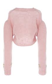 It came with a couple of lose threads but that's to be expected. Cropped Floral Embroidered Alpaca And Wool Blend Sweater By Alessandra Rich Moda Operandi