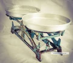 antique salgotarjan weighing balance