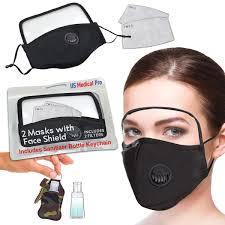 The envo® mask reusable niosh n95 approved respirator mask is designed for superior comfort ○ whenever we ship a mask kit, or accessory filter cover or shield, a plug is included with the order. 2 Pack Face Mask Cover With 2 Pm 2 5 Filter Washable Mask Reusable Anti Dust Cloth Face Mask With Filter Black With Shield Cover Amazon Com