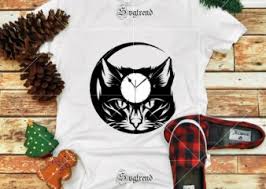 Download Cat Face In Wall Clock Svg Wall Clock Svg Cat Lover Vinyl Wall Clock Svg Kittens