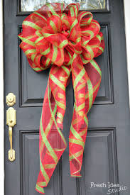Uv rated for outdoor as well as indoor decorating projects. Fresh Idea Studio Diy Life Style Design Christmas Bows Diy Christmas Bows Large Christmas Ornaments