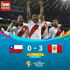 — copa américa (@copaamerica) june 30, 2021. The One News Tz Copa America Chile 0 Vs 3 Peru Kwa Facebook