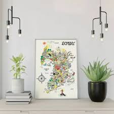 Mumbai Map - A3 Print