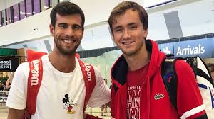 Andrey rublev and daniil medvedev claimed victories on saturday to seal russia's spot in the atp cup final at germany's expense. Daniil Medvedev Practises Novak Djokovic Arrives Best Atp Cup Social Media Posts Of The Week Atp Tour Tennis