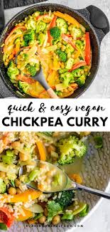 Easy Vegetable Chickpea Curry Recipe Vegan Recipes Healthy Curry Recipes Vegan Recipes Easy