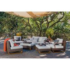 Pallazzo 7 Piece Modular Sectional Set By Sirio Outdoor Patio Furniture Backyard Furniture Patio Furniture Sets