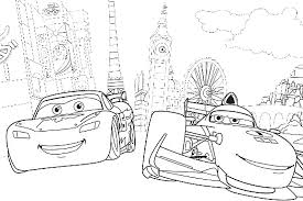 Teach your child how to identify colors and numbers and stay within the lines. Coloring In Cars Coloring Pages From The 2 Disney Movies