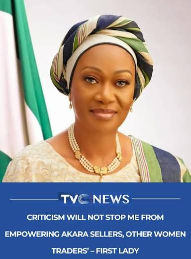 First Lady, Senator Oluremi Tinubu, says no amount of criticism or  misinformation will stop her commitment to supporting small-scale women  entrepreneurs across the country. The First Lady made the declaration in  Hadejia,
