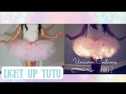 Light Up Tutu Diy Unicorn Costume Part 2 Youtube