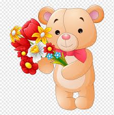 Birthday images birthday greetings ecards images s. Teddy Bear Flower Graphy Bear Cartoon Hand Painted Flowers Tie Watercolor Painting Child Tie Png Pngwing