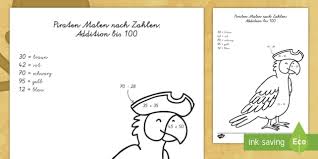 Bekannte kunstwerke als malvorlage malen nach zahlen sets deine kreative auszeit zuhause. Piraten Addition Bis 100 Malen Nach Zahlen Teacher Made
