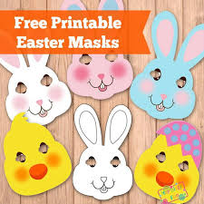Easter bunny template easter templates bunny templates animal templates easter printables templates printable free shape templates easter crafts for toddlers easter free printable easter bunny face pattern. Easter Masks Bunny Rabbit And Chick Template Itsybitsyfun Com