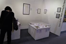 From japanese embriodery to the design of a rug? Contemporary Hand Embroidery Art By Caren Garfen And Her What S Going On Upstairs Exhibition At The Knitting An Hand Embroidery Art Embroidery Art Exhibition