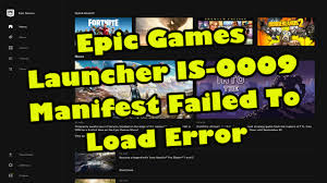 Add recently launched into the tray icon find more good first issues. Epic Games Launcher Ls 0009 Manifest Failed To Load Error
