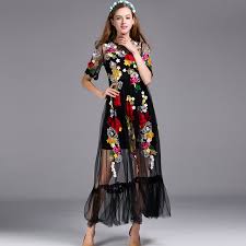 Shop floral embroidered dresses, & more sheer embroidered maxi dresses today! Black Sexy Dress Embroidery Flowers Mesh Xxl Summer Early Spring Short Sleeve Translucent 2017 Fashion Daily Women Long Dress Black Sexy Dress Fashion Long Dresslong Dress Aliexpress
