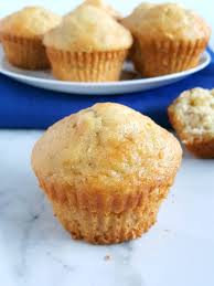 Bananas, brown sugar and pecans are baked under a banana cake mix. 4 Ingredient Cake Mix Banana Muffins Beat Bake Eat