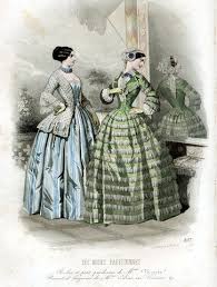 See more ideas about historical fashion, historical clothing, fashion. 1860s Fashion Plate Love The Blue Striped Skirt With Jacket Victorian Era Fashion Victorian Fashion Women Victorian Fashion