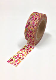 Washi Tape 15mm Multi Colored Brights Tiny Floral By Intheclear 3 30 Washi Tape Crafts Washi Tape Washi