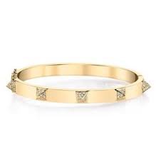 Anita Ko Anita Ko 18k Oval Cuff With Diamond Spikes Spike Bracelet 18k Gold Bracelet Bracelets Gold Diamond