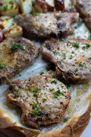 Sprinkle pork chops with salt; Baked Italian Pork Chops And Potatoes Wonkywonderful