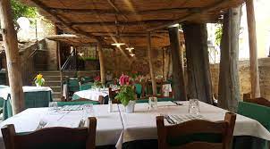 Lunch At Ristorante Trattoria Toscana Al Vecchio Forno San Quirico D Orcia Outdoor Decor Patio Umbrella Patio