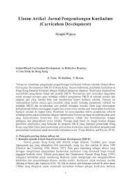 Berikut kami sampaikan apa itu teks ulasan dan bagaimana cara membuat teks ulasan singkat yang baik dan benar di bawah ini. Pdf Ulasan Artikel Jurnal Pengembangan Kurikulum Curriculum Development