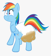Transparent Poopy Diaper Clipart - My Little Pony Rainbow Dash Poop, HD Png  Download , Transparent Png Image - PNGitem