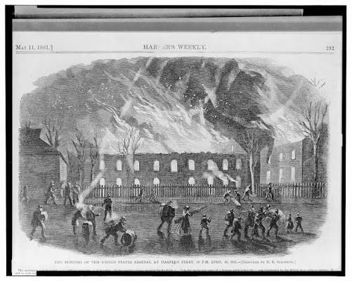 Burning of the US Armory - Harpers Ferry National Historical Park (U.S. National Park Service)