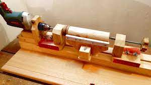 3 In 1 Homemade Lathe Machine Part 1 Drill Powered Wooden Lathe Homemade Lathe Lathe Machine Diy Lathe