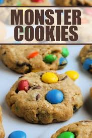 Monster Cookies Recipe Dessert Recipes Easy Easter Desserts Recipes Cookie Bar Recipes
