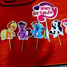 May your day be full of sunshine, rainbows finally, something i can actually provide! Topper Tusuk Stiker Hiasan Kue Ulang Tahun Karakter Kuda Poni Shopee Indonesia