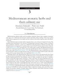 Maybe you would like to learn more about one of these? Pdf Mediterranean Aromatic Herbs And Their Culinary Use