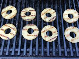 In a bowl or shallow dish, combine the brown sugar, honey and lime juice; Grilled Pineapple Slices Or Spears On The Bbq Sula And Spice