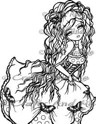 Here are difficult mandalas coloring pages for adults to print for free. Digital Stamp Instant Download Annabelle Fantasy Line Art For Cards Crafts By Exclusive Artist Hannah Lynn For Crafts And Me Color Me Badd Art Artist