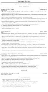 Most real estate brokers own a real estate firm and then hire agents to carry out the selling and renting of property. Analyst Real Estate Resume Sample Mintresume