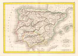 Un séjour aux accents hispaniques. Espagne Ancienne Delamarche Ancient Spain Portugal Baetica Lusitania 1838 Map