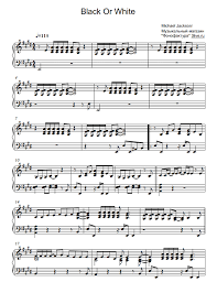 You'll find your advanced piano solo music at sheet music plus. Michael Jackson Black Or White Sheet Music For Piano Download Piano Solo Sku Pso0000674 At Note Store Com