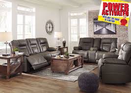 Furniture store chain, and was based in furniture row's home city of denver, colorado, being the only nascar team headquartered west of the mississippi river. Wurstrow Power Reclining Sofa Set Gray