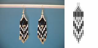 Our designer inspired collection is worth a look! Beaded Earrings Tutorial Diy Seed Bead Earrings Beading Tutorial Rhombus Earrings Pdf Beading Pattern Lace Earrings Craft Supplies Tools Tutorials
