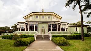 Set in verdant kempner park, the historic 1880 garten verein tiered dancing pavilion offers a magical venue for weddings and receptions. Garten Verein I Historic Galveston
