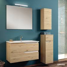 Scegli il prodotto che più ti piace e personalizza il tuo arredamento! Mobile Bagno Sospeso Moderno Con Cassettoni 60 Cm Incluso Di Specchio