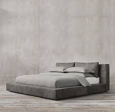 King Restoration Hardware Gray Leather Cloud Bed For Sale In Miami Fl Offerup