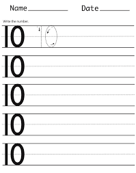 Number 10 Worksheets To Print Kindergarten Worksheets Printable Kindergarten Worksheets Preschool Worksheets