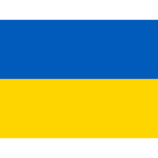 Ukraine stick flag 12 x 18 inch, mounted on a 24 inch wooden stick. Ukraine Flag Icon 1