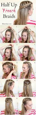 Braid 11 Half Up French Braids Hair Styles Short Hair Styles Long Hair Styles