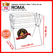 Untuk harga, yang dibanderol oleh salah satu seller terlaris di tokopedia adalah rp. Roma Jemuran Baju Stainless Steel Kecil 85cm Shopee Indonesia