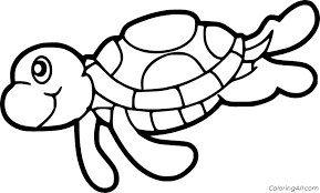 You can download it in your computer by clicking download button. Easy Cute Turtle Coloring Page Coloringall